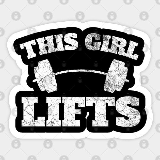 This Girl Lifts Sticker by IndiPrintables